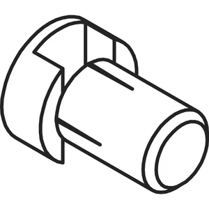 ROTO Entwässerungsröhrchen Durchmesser 10 mm Länge 14 mm Kunststoff schwarz