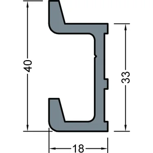 GUTMANN Dachrinnenhalter P2031, L=200 mm, Aluminium blank
