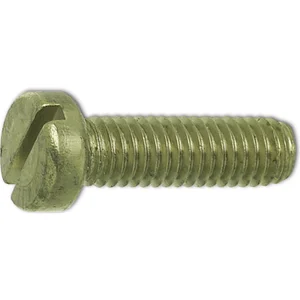~ISO1207 M 4x 25 Messing blank Zylinderschraube mit Schlitz (DIN84A)