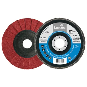 LUKAS Schleiflamellenteller V2 Power Ceramic ø 115 mm Korn 40