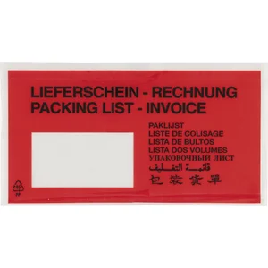 Dokumententasche 10-Sprachig 228 x 120 mm