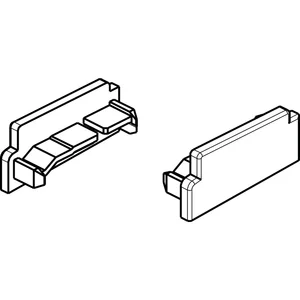 GU Thermostep/Timberstep Endkappe zu Aufsatzschiene P1634, links