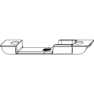 MACO Schließteil, Falzluft 4 mm, Versatz 9 mm, universal, silber (30545)