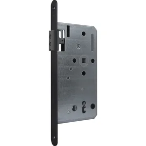 KFV Magnetfallenschloss 116 1/2, BB 72mm, Stulp rund,Edelstahl schwarz lackiert