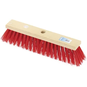 MASTA Straßenbesen Elaston glatt rot Länge 600 mm Flachholz m. Stielloch