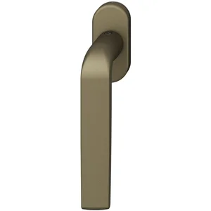 FSB Fenstergriff 34 1267 ovale Rosette 32,5 x 70, Aluminium mittelbronzefarbig