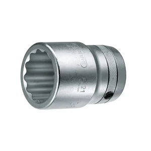 GEDORE Steckschlüssel-Einsatz Zoll D21 DIN3120 1"vierkant 2.5/8"zwölfkant
