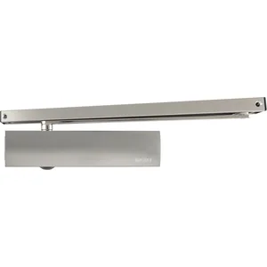 GEZE Türschließer TS 5000 Softclose, 1-flg. Gleitschiene m.F. Edelstahl-Effekt