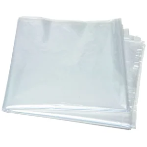 Bauschuttsack 70 Liter, 600 x 1200mm 50 Stück ohne Zugband transparent