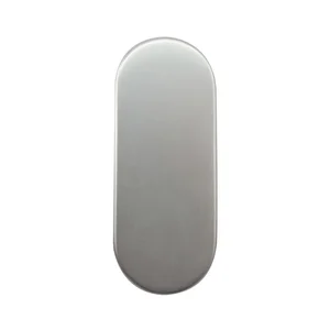 GRUNDMANN Blindrosette BL, oval, verdeckt geschr., 30x72x8mm, silber eloxiert