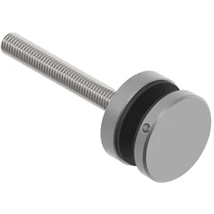 Glaspunkthalter für 8 - 18 mm, ø 40 mm, Edelstahl V2A
