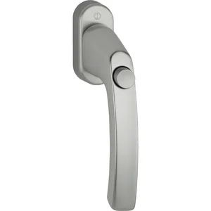 HOPPE Fenstergriff LIÈGE - Druckknopf, Vierkant 7 x 40 mm, Alu Edelstahl Effekt