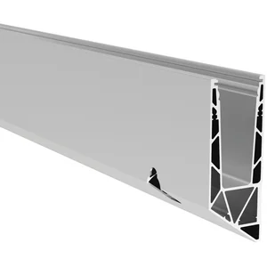 ECONOMY Bodenprofil 0011 verst.FLEX LIGHT zur vorgesetzten Montage,2500mm,silber
