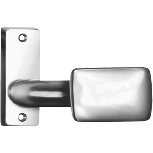 AMF Knopfkurzschild 485 gekröpft, drehbar, 87x32x7mm,Knopf 65x44mm,silber elox.