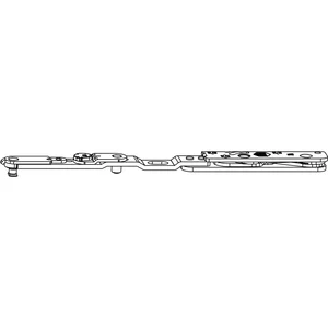 MACO Drehbandarm POWER 3-flg. Holz FT24 13V FFB 255-1400 mm silber links
