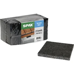 SPAX-Pads 100x100x8 mm für Terrassenböden 20 Stück pro Packung