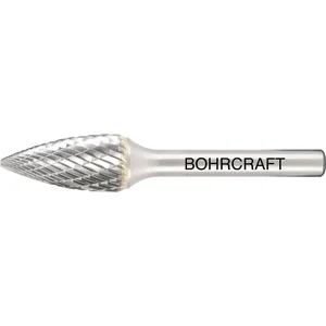 BOHRCRAFT HM-Frässtift Form G Spitzbogen Kopf ø 12 mm Länge 25 mm Zahnung Z3-X