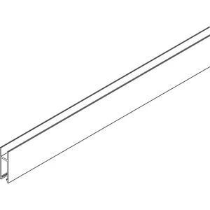 VITRIS Atrivant 80 Laufschuhprofil 8/10 mm Glas Alu Antharzit RAL 7016 L=6000 mm
