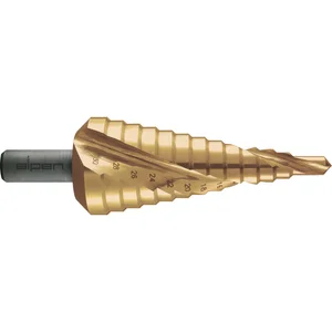 ALPEN Stufenbohrer Gr.3 HSS Co5 TiN 2 Schneiden Bohrer ø 6.0-30.0 mm