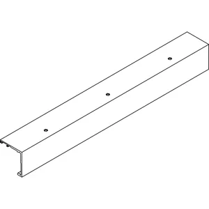 DORMA-Glas Muto 150 Laufschiene auf Maß Deckenmontage Edelstahl-Effekt
