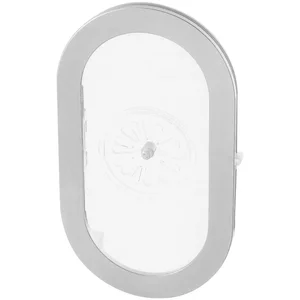 Durchsprecher für 17 - 24 mm Glasstärke, 170 x 295 mm, Kunststoff hellgrau
