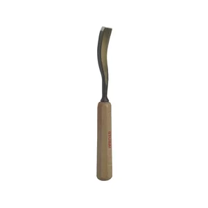 STUBAI Bildhauer-Stechbeitel geschliffen mit Holzheft Form 40 Breite 2 mm