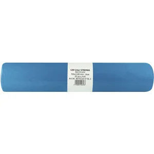 Müllsäcke Polyethylen 120 Liter, 45 my 700 x 1100 mm ohne Zugband blau
