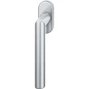 FSB Fenstergriff 34 1076 ovale Rosette 32,5 x 70, Edelstahl matt