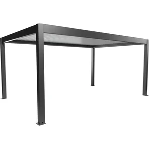 BIOHORT Pergola Gr. 5,5 x 3,5 dunkelgrau/weiß