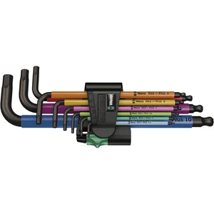 WERA Sechskant Stiftschlüssel-Satz 950/9 Hex-Plus MC 1 9-teilig