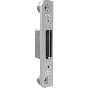 BKS Schließplatte verd. für Automatikriegel, Y=13 mm, Stahl dekorsilber