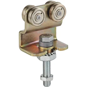 Rollapparat HELM 486 zweipaarig mit Drehlager, Stahl verzinkt, gelb