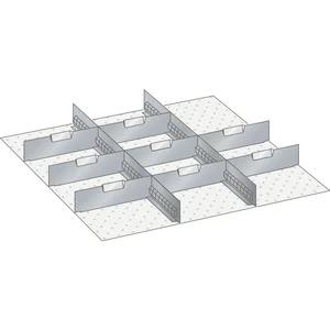 LISTA Einteilungsmaterial Trennwände 36E x 36E für Fronthöhe 75 mm 10-tlg.