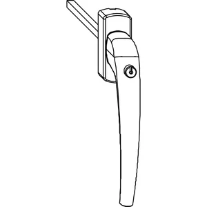 MACO SKB-Z Drehgriff innen, sperrbar, VK 8x40 mm, Aluminium weiß beschichtet