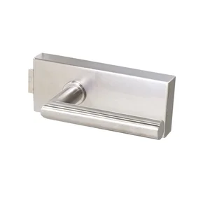 SECOTEC Beschlagsset Modell Norwegen für Glastür, komplett, Edelstahllook SB-1