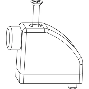 MACO HS Anschlagpuffer mit Schraube, Flügelabstand 28 mm, silber (102946)