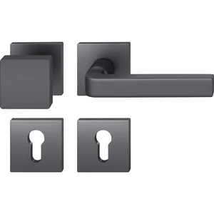 FSB Wechselgarnitur 12 1004 ASL auf Rosette PZ, Aluminium schwarz matt