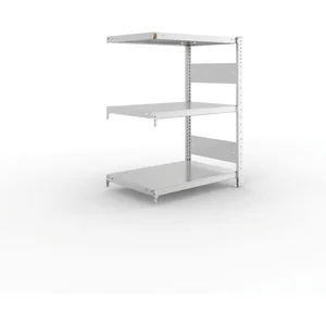 META Steck-Anbauregal 1025 x 750 x 500 mm 3 Fachböden 150 kg