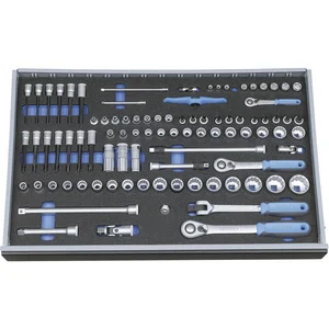 GEDORE Steckschlüssel-Satz 1/4", 3/8", 1/2" 2005 CT4-U-20 in 4/4 CT-Modul 89-tlg