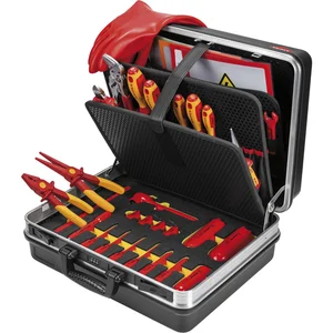 KNIPEX Werkzeugkoffer Basic 465x200x410 mm ABS-Kunststoff schwarz 33-teilig