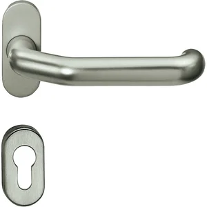 Drückergarnitur MARCO - auf ovaler Rosette PZ, 35 - 65, 32x62, VK, matt