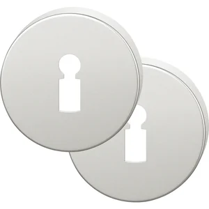 FSB Buntbartrosette rund 12 1735 00002 ASL, Aluminium silber eloxiert