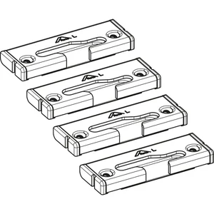ROTO Patio Alversa Spaltlüftungsschließstück-Set Holz Eurofalz 30 mm 13V links