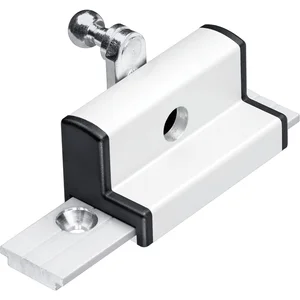 GEZE OL90N/OL95 Flügelbock gleitend, Aluminium weiß RAL 9016