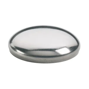 DÖRNER + HELMER Achsendkappen 12 mm Stahl vernickelt