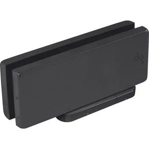 DORMA-Glas Unterer Eckbeschlag Universal MotionNG33,Feststellung,schwarz RAL9005