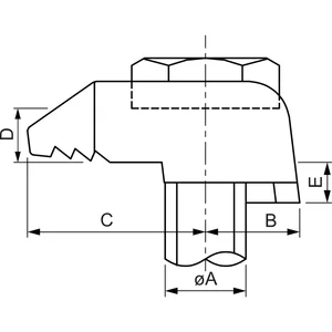 BEAM CLAMP BA2G10 Stahlträgerklemme M10 Sphaeroguss feuerverzinkt mit Zulassung