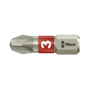 WERA Bit-Einsatz Edelstahl 3851/1TS 1/4"sechskant PH 3/25 mm Phillips