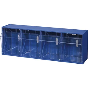 ALLIT Klappschütten-Magazin Gr. 4 blau 600 x 170 x 205 mm