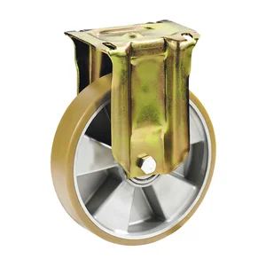 DÖRNER + HELMER Bockrolle Polyurethan Alu-Druckguss-Felge 100 mm 250 kg